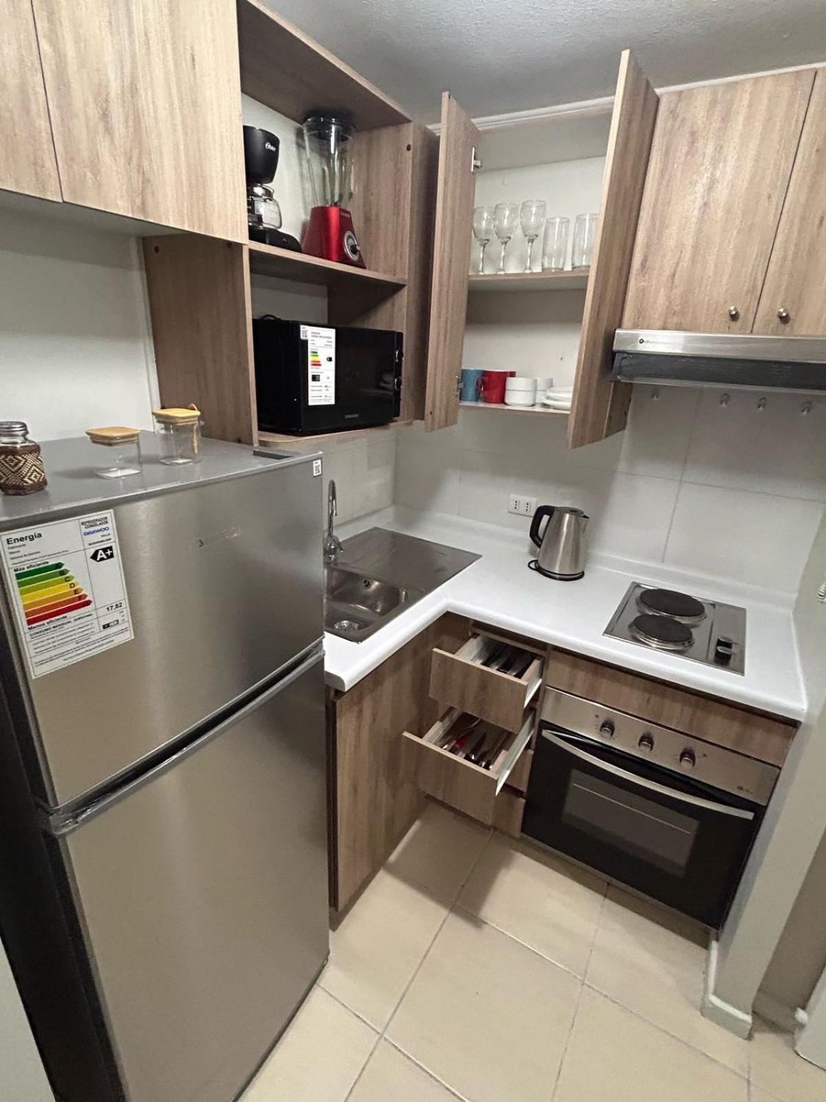 Apartamento Full Equipado A Pasos Metro Ecuador Santiago